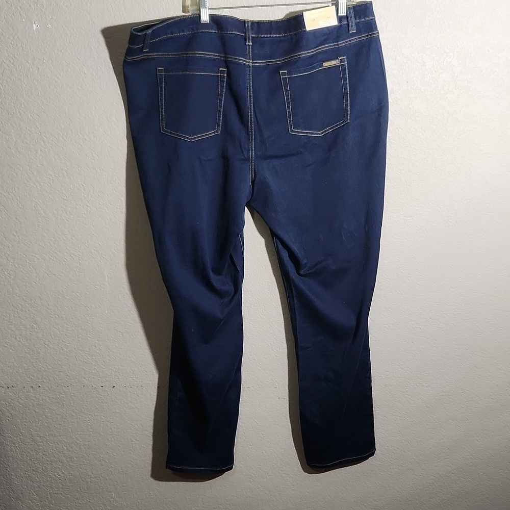 Michael Kors Jeans Womens Size 22W New Ava Super Skinny Dark Denim